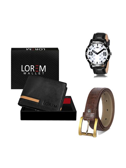 belt, wallet & watch gift combo - 19279822 - Very Small Image - 1