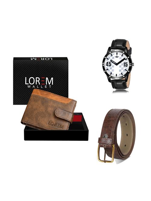 belt, wallet & watch gift combo - 19279836 - Very Small Image - 1