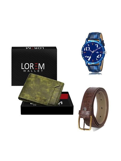 belt, wallet & watch gift combo - 19279938 - Very Small Image - 1