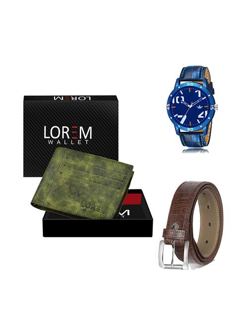 belt, wallet & watch gift combo - 19279943 - Very Small Image - 1