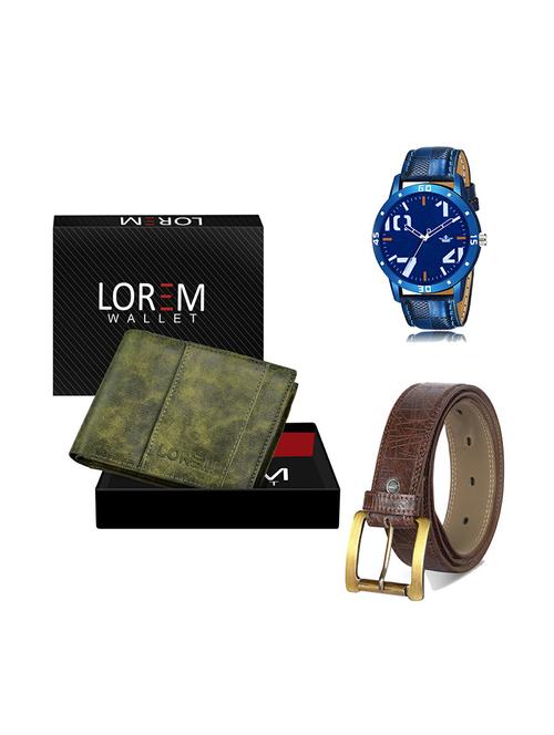belt, wallet & watch gift combo - 19279948 - Very Small Image - 1