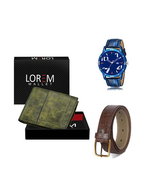 belt, wallet & watch gift combo - 19279950 - Very Small Image - 1