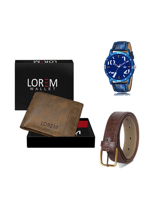 belt, wallet & watch gift combo - 19279986 - Very Small Image - 1