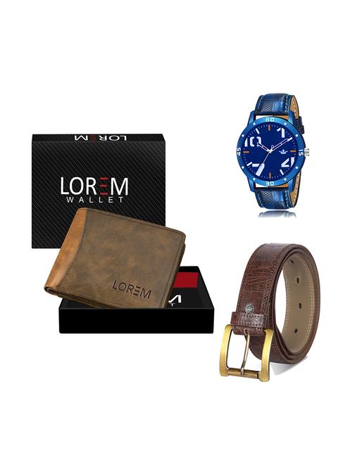 belt, wallet & watch gift combo - 19279996 - Very Small Image - 1