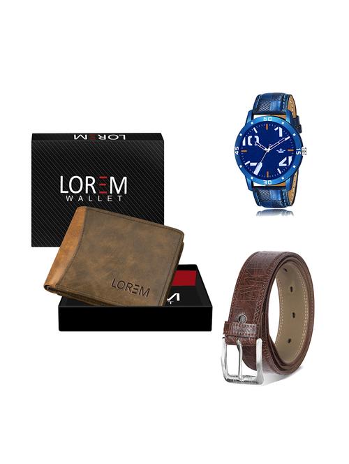 belt, wallet & watch gift combo - 19280001 - Very Small Image - 1