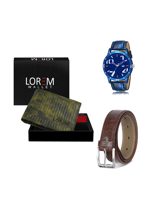 belt, wallet & watch gift combo - 19280025 - Very Small Image - 1