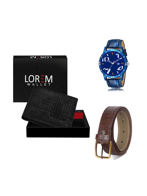 belt, wallet & watch gift combo - 19280028 - Very Small Image - 1