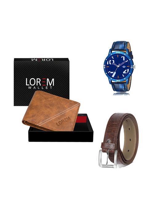 belt, wallet & watch gift combo - 19280039 - Very Small Image - 1