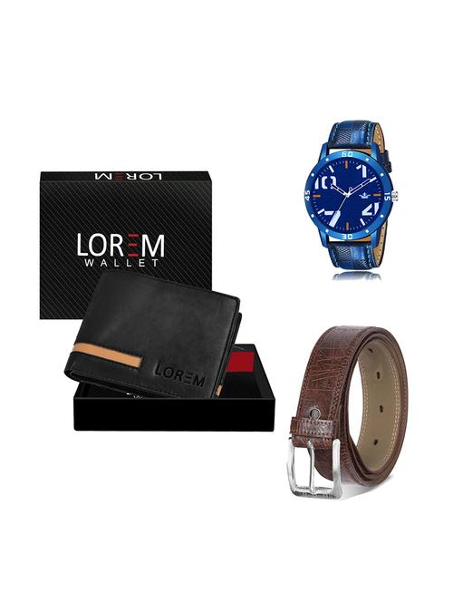 belt, wallet & watch gift combo - 19280097 - Very Small Image - 1