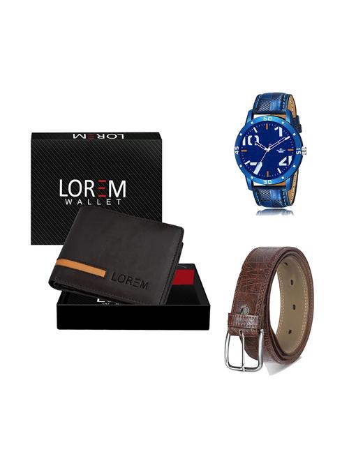 belt, wallet & watch gift combo - 19280101 - Very Small Image - 1