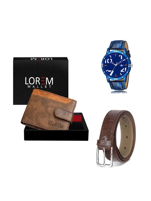 belt, wallet & watch gift combo - 19280108 - Very Small Image - 1