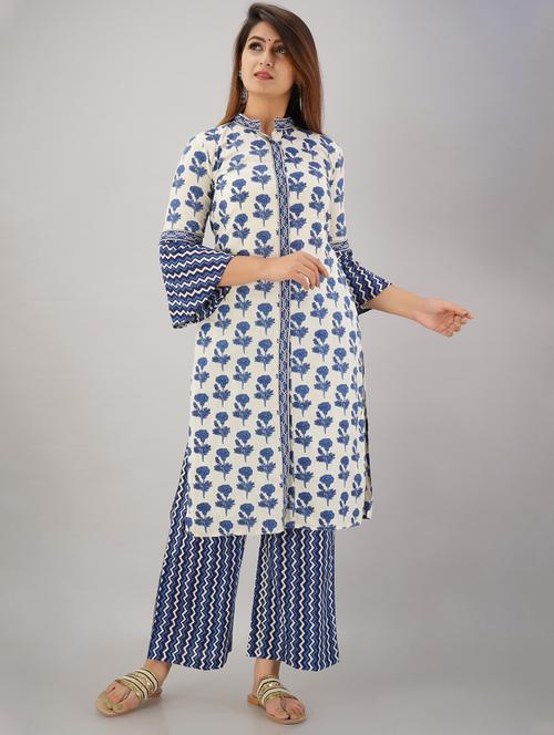 printed kurta pant set - 19283831 - Very Small Image - 1