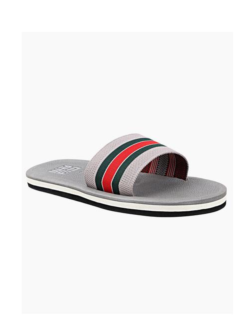 grey synthetic & mesh slip on flip flops - 19285033 - Very Small Image - 1
