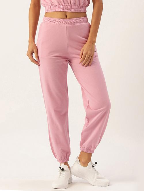 pink solid jogger - 19285103 - Very Small Image - 1