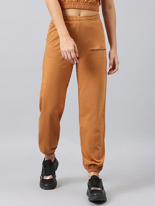 orange solid track pant - 19285112 - Very Small Image - 1