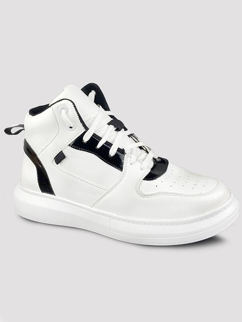 white patent leather lace up sneakers - 19285488 - Very Small Image - 1