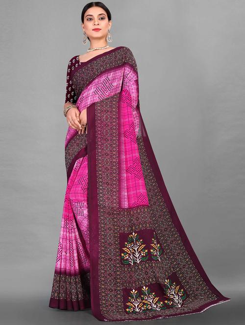 multi colored printed bollywood saree - 19285793 - Very Small Image - 1