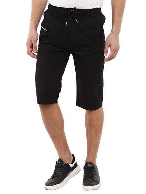 men solid three fourth shorts - 19286163 - Very Small Image - 1