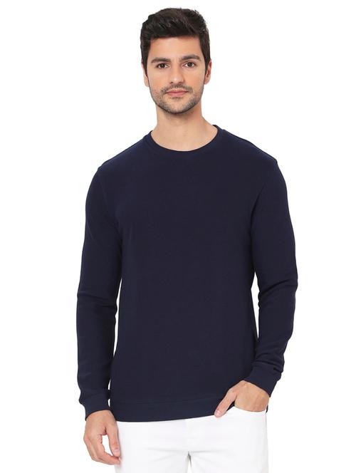 round neck solid sweatshirt - 19286281 - Very Small Image - 1