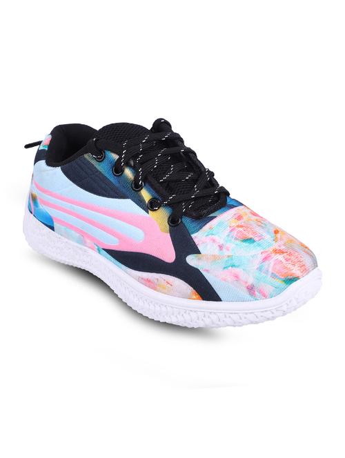 multi colored fabric laceup casual shoes - 19286432 - Very Small Image - 1