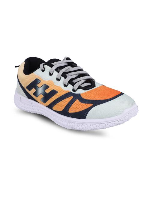 orange fabric laceup casual shoes - 19286437 - Very Small Image - 1