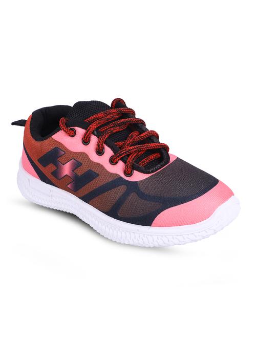 pink fabric laceup casual shoes - 19286439 - Very Small Image - 1