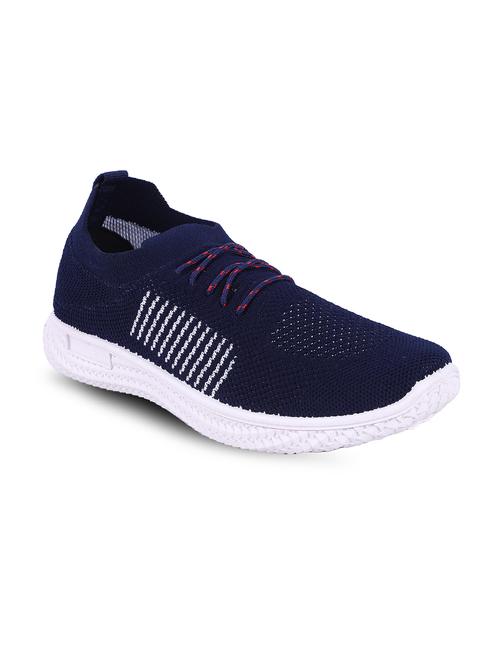 navy fabric laceup casual shoes - 19286450 - Very Small Image - 1
