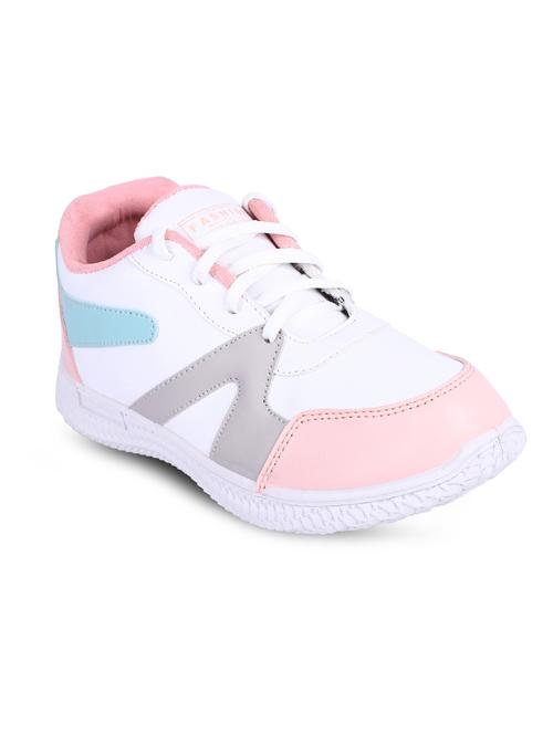 pink leatherette laceup casual shoes - 19286451 - Very Small Image - 1