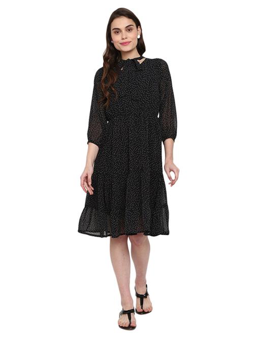 women's fit & flare striped dress - 19286890 - Very Small Image - 1
