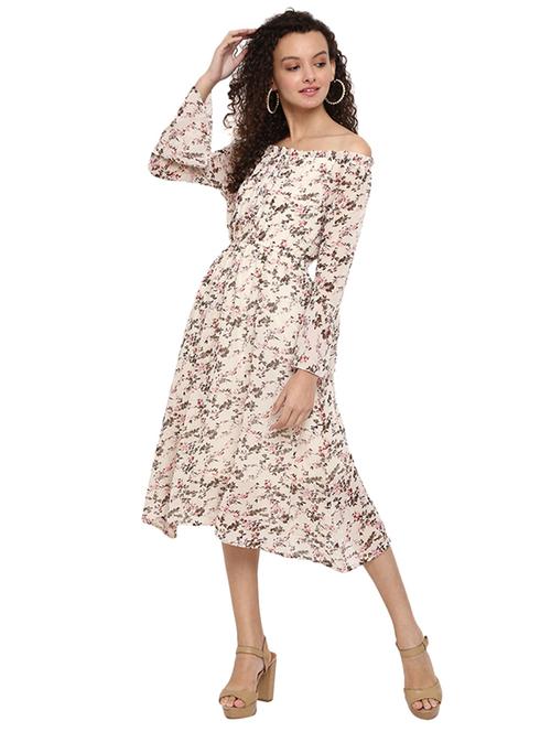 women's fit & flare tie & dye dress - 19286930 - Very Small Image - 1