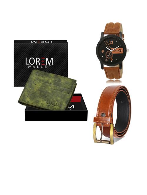 belt, wallet & watch gift combo - 19287422 - Very Small Image - 1