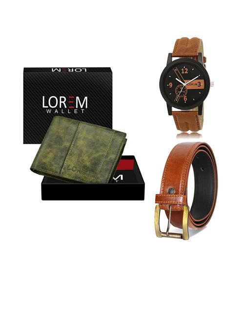 belt, wallet & watch gift combo - 19287423 - Very Small Image - 1