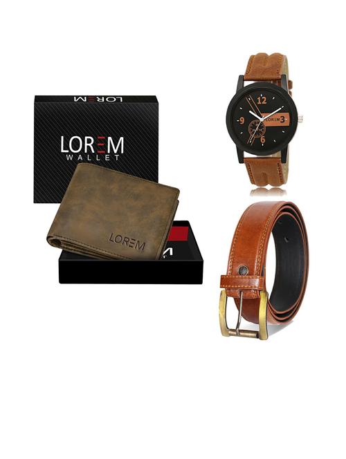 belt, wallet & watch gift combo - 19287430 - Very Small Image - 1