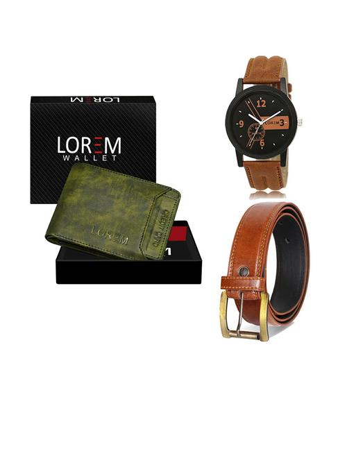 belt, wallet & watch gift combo - 19287432 - Very Small Image - 1