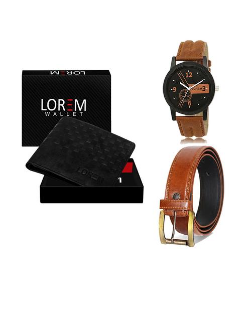 belt, wallet & watch gift combo - 19287444 - Very Small Image - 1