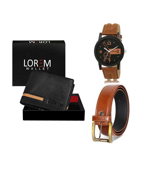 belt, wallet & watch gift combo - 19287447 - Very Small Image - 1