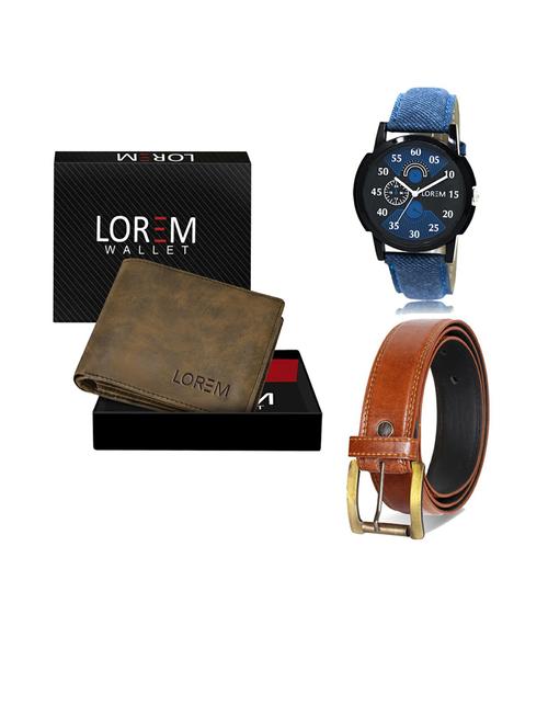 belt, wallet & watch gift combo - 19287475 - Very Small Image - 1