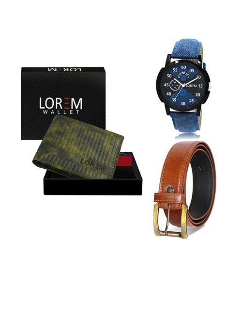 belt, wallet & watch gift combo - 19287480 - Very Small Image - 1