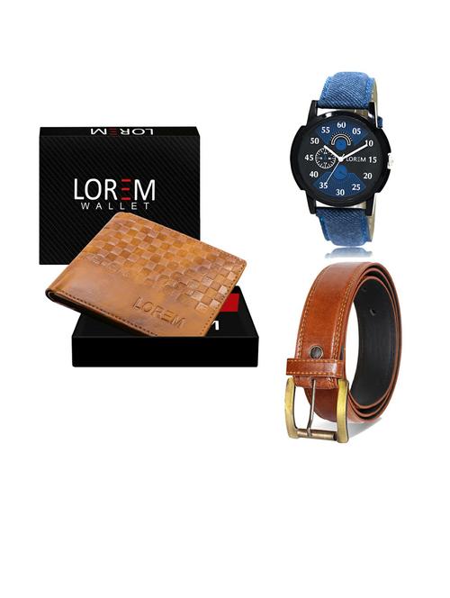 belt, wallet & watch gift combo - 19287487 - Very Small Image - 1