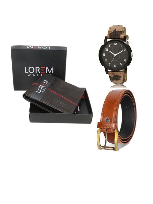 belt, wallet & watch gift combo - 19287502 - Very Small Image - 1