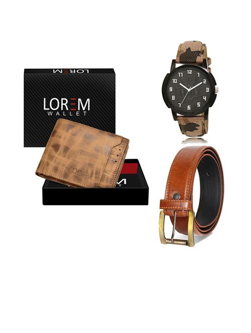 belt, wallet & watch gift combo - 19287516 - Very Small Image - 1