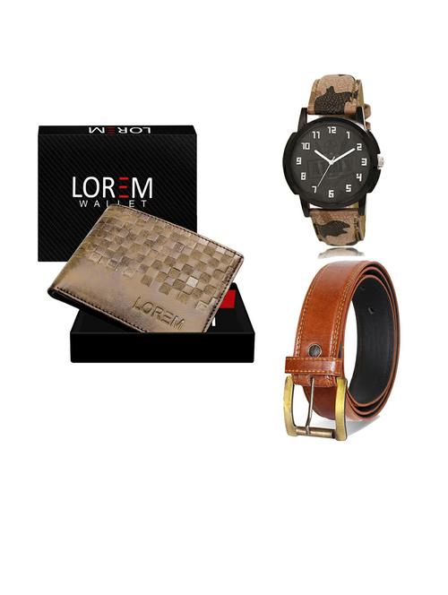 belt, wallet & watch gift combo - 19287531 - Very Small Image - 1