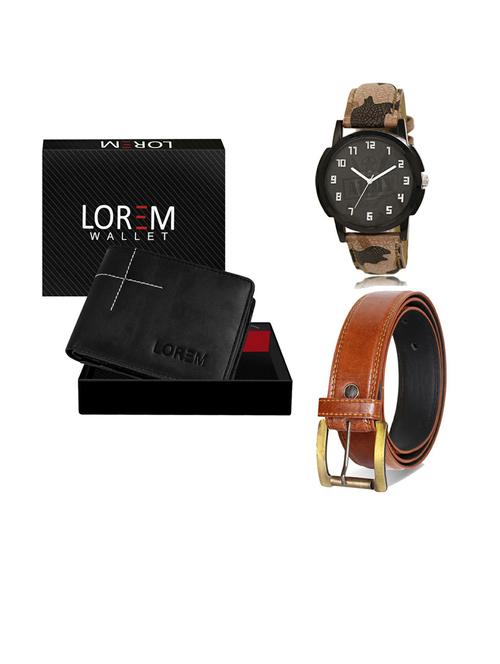 belt, wallet & watch gift combo - 19287535 - Very Small Image - 1