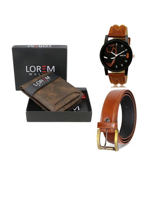 belt, wallet & watch gift combo - 19287545 - Very Small Image - 1