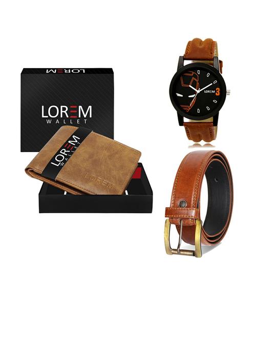 belt, wallet & watch gift combo - 19287553 - Very Small Image - 1