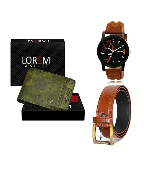 belt, wallet & watch gift combo - 19287567 - Very Small Image - 1