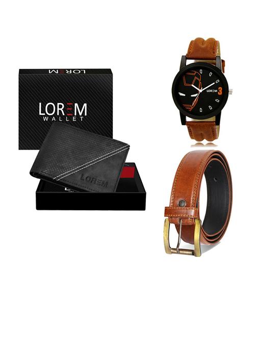 belt, wallet & watch gift combo - 19287575 - Very Small Image - 1