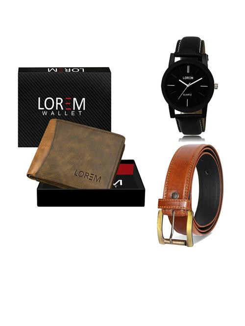belt, wallet & watch gift combo - 19287611 - Very Small Image - 1