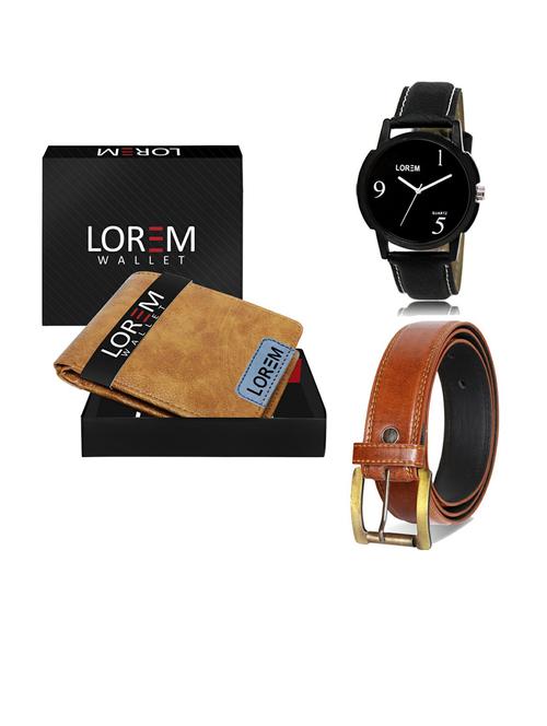 belt, wallet & watch gift combo - 19287641 - Very Small Image - 1