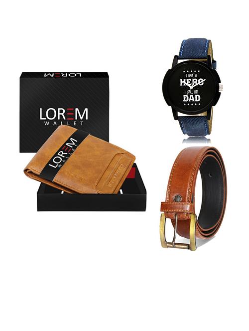 belt, wallet & watch gift combo - 19287681 - Very Small Image - 1